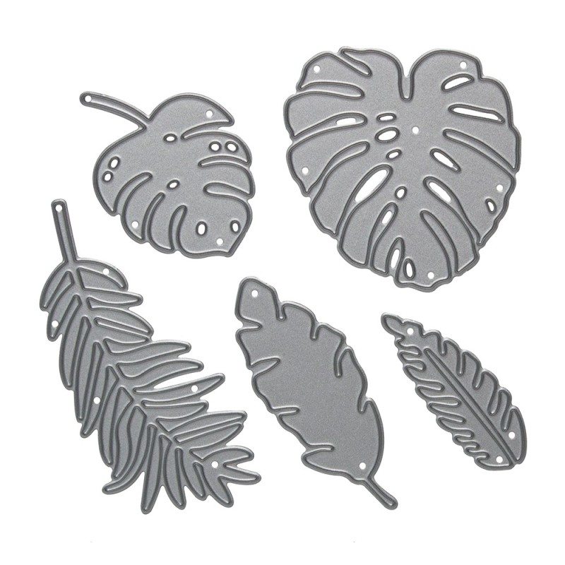 DP Craft exotic leaves punch set 5 pieces