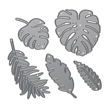 DP Craft exotic leaves punch set 5 pieces