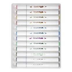 Graphit GO panorama acrylic marker set 12 pieces