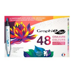 Graphit GO acrylic marker set 48 pieces