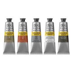 Winsor&Newton galeria metallic zestaw farb akrylowych 5x60 ml
