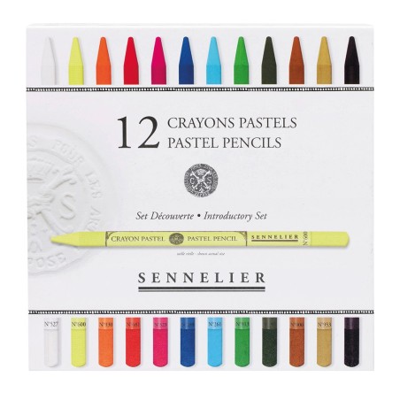 Sennelier Introductory crayons pastels set 12 pieces