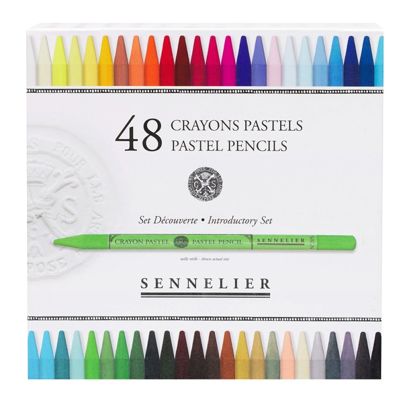 Sennelier Introductory crayons pastels set 48 pieces