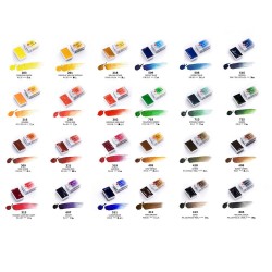 White nights watercolor paints 24 colors plastic packaging