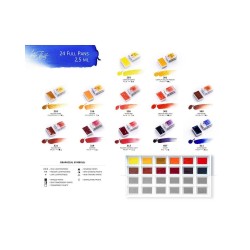 White Nights watercolor paints 24 colors cardboard packaging