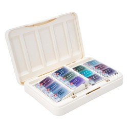 Białe noce farby akwarelowe granulujące 12 kolorów plastikowe opakowanie