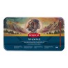 Derwent drawing zestaw 36 rysunkowych kredek metalowe opakowanie