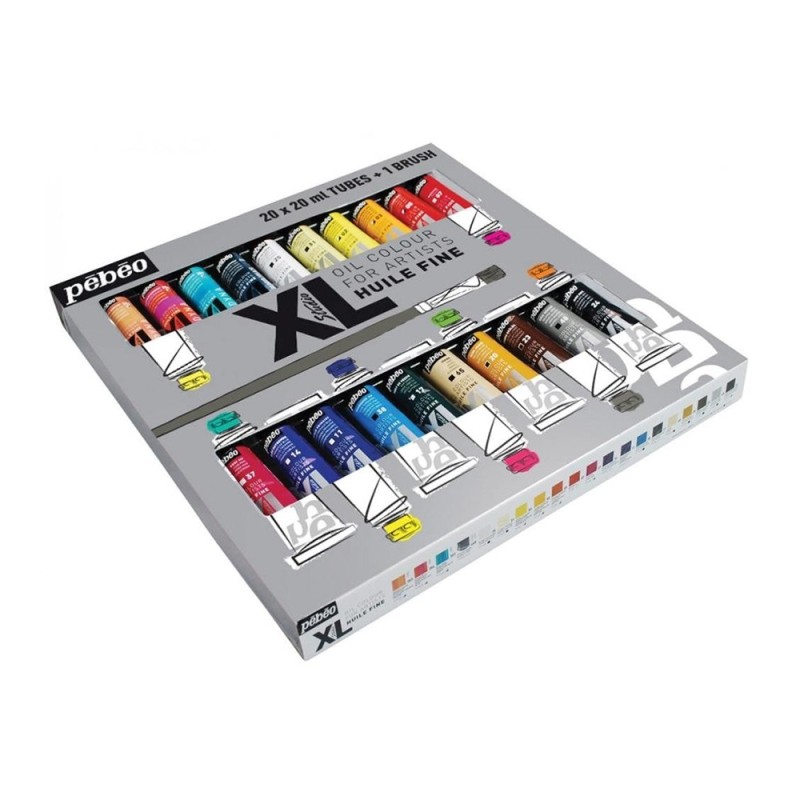 Pebeo XL zestaw farb olejnych 20x20ml - sklep plastyczny - szał dla pl