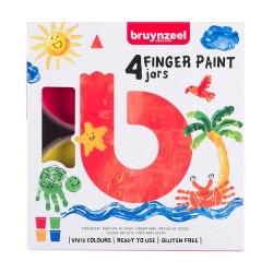 Bruynzeel zestaw 4 farb do malowania palcami