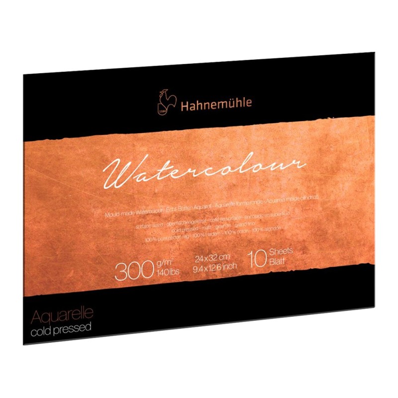 Blok Hahnemuhle Watercolour 24x32cm 300g 10 pcs