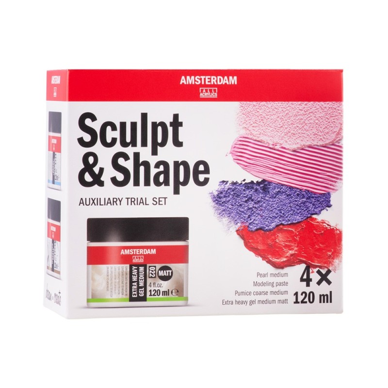 Talens Amsterdam Sculpt&Shape zestaw past modelarskich 4x120ml