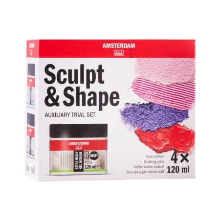 Talens Amsterdam Sculpt&Shape zestaw past modelarskich 4x120ml