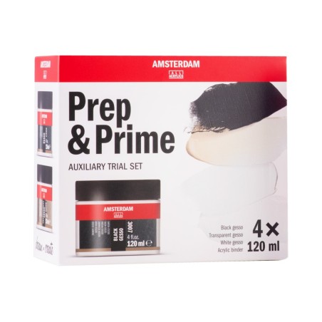 Talens Amsterdam Prep&Prime zestaw mediów 4x120ml