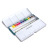 Sennelier La Petite Aquarelle zestaw akwareli w półkostkach 12 sztuk metalowe etui