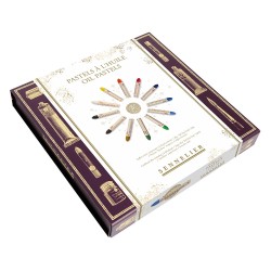 Sennelier pastele olejne zestaw prezentowy 12 kolorów + akcesoria