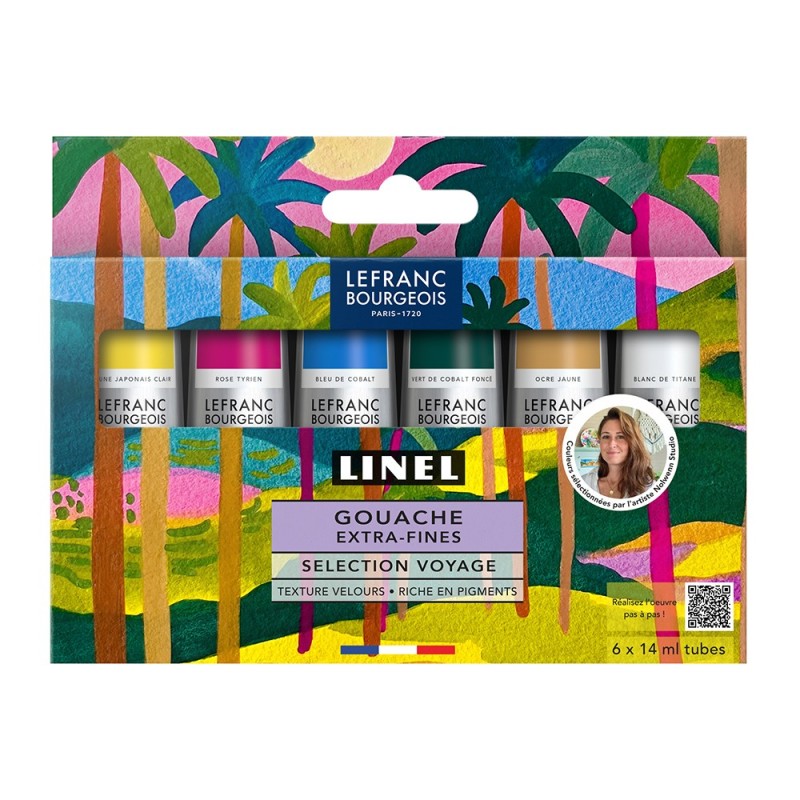 Lefranc&Bourgeois Linel Voyage gouache set 6x14ml
