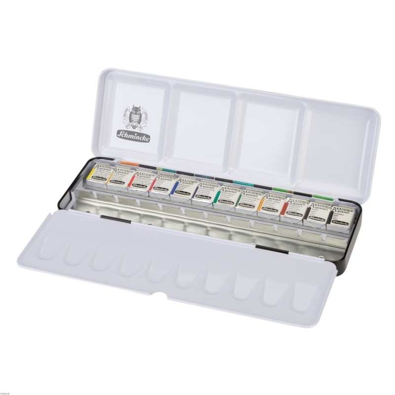 Schmincke Akademie On the Surface watercolor set of 12 half-pans