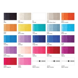 Winsor&Newton promarker modern lettering zestaw 25 sztuk