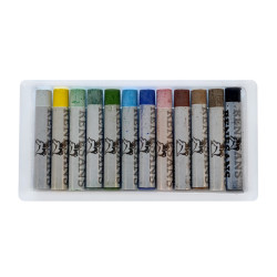 Renaissance landscape oil pastels 12 colors cardboard box - art store
