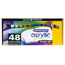 Daler Rowney graduate acrylic zestaw farb akrylowych 48x22ml - sklep p