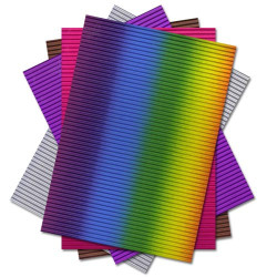 Falista tektura dekoracyjna - sklep plastyczny - szał dla plastyków