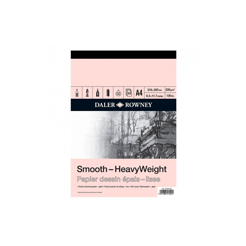 Blok Daler Rowney smooth heavy weight rysunkowy 220g 25ark