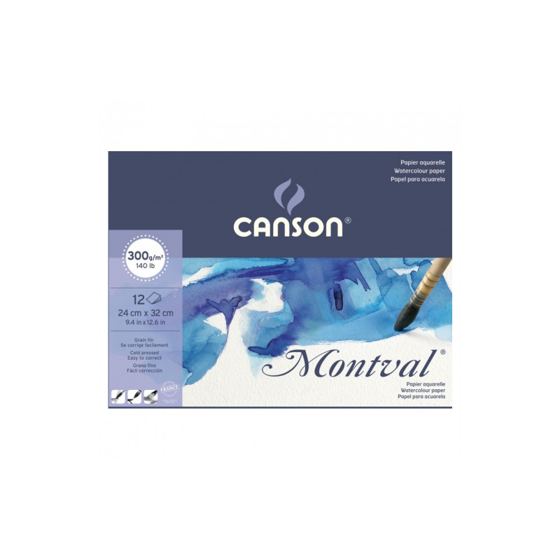Blok Canson montval do akwareli 300g 12 sheets - szal art - sklep plas