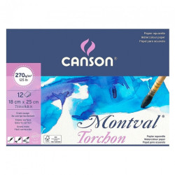 Block Canson montval torchon 270g 12 sheets - szal art - sklep plastyc