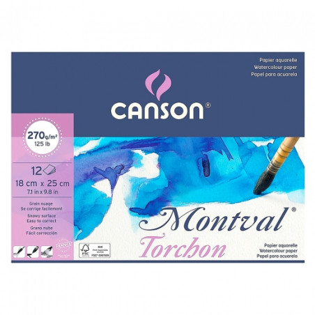 Blok Canson montval torchon 270g 12ark - sklep plastyczny - szał dla p