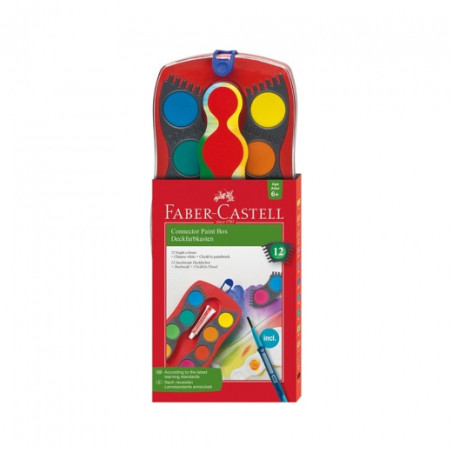 Faber-Castell connector zestaw akwareli w kasecie 12 kolorów - sklep p