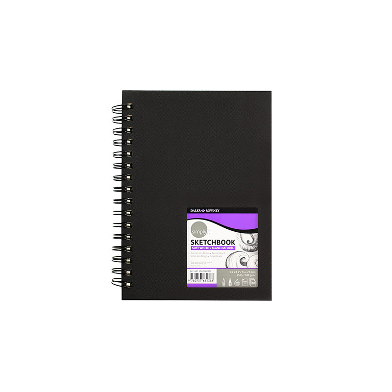 Szkicownik Daler Rowney sketchbook 100g 80ark spirala - sklep plastycz