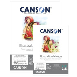 Canson illustration block for comic books 250g 12 sheets- szal art - s
