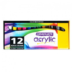 Zestaw farb akrylowych Graduate Acrylic 12x22ml Daler Rowney - sklep p