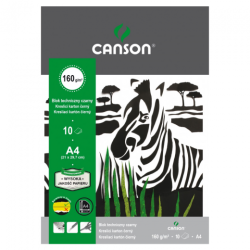 Blok Canson techniczny czarny 160g 10ark