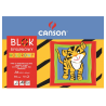 Blok Canson z papierem kolorowym 70-80g 10ark - sklep plastyczny - sza