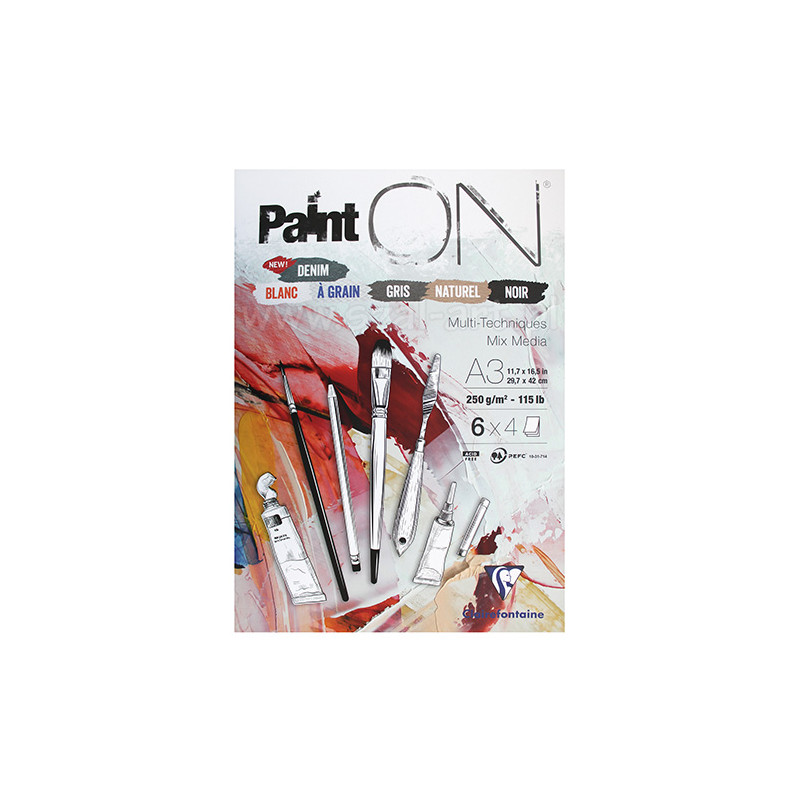 Blok Clairefontaine paint on denim 250g 24 arkusze - sklep plastyczny