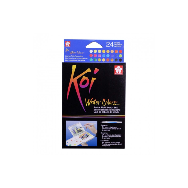 Sakura koi water colors set of 24 watercolors