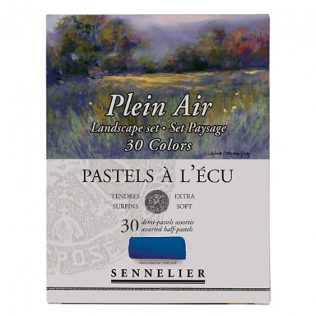 Sennelier dry pastels soft pastels landscape set 30 colors halves - store en