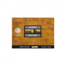 Astra zestaw farb olejnych 12x18ml nr 2 - sklep plastyczny - szał dla