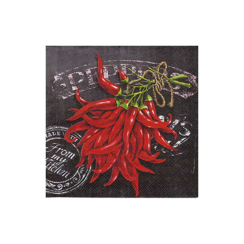 Decoupage Napkin 32-IHR C599600 fresh chili - szal art - sklep plastyc