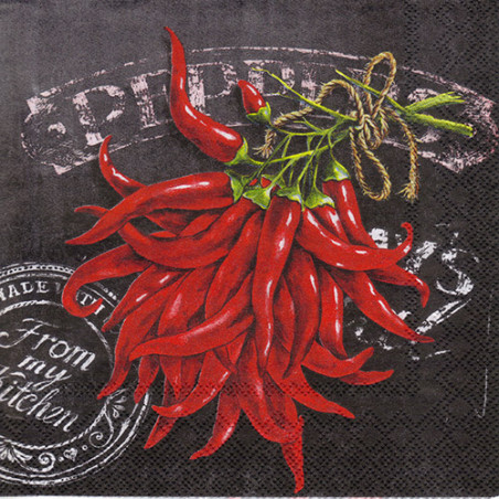 Serwetka do decoupage 32-IHR C599600 fresh chili - sklep plastyczny -