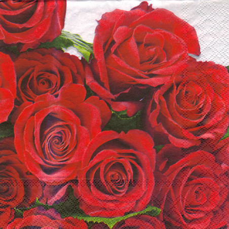 Serwetka do decoupage róże Ambiente 20-13307180 - sklep plastyczny - s