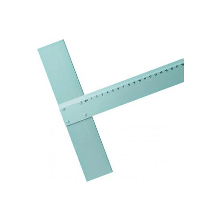 Aluminum ruler with stop - szal art - sklep plastyczny