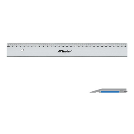 Aluminum cutting ruler with Leniar insert - szal art - sklep plastyczn