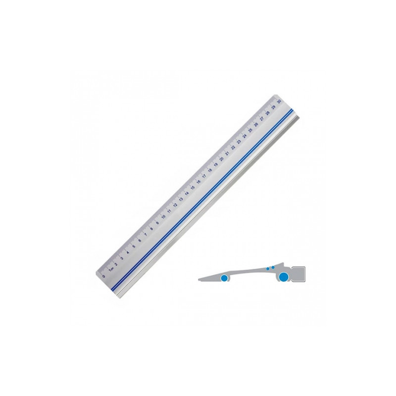 Leniar S2 aluminum cutting ruler - szal art - sklep plastyczny