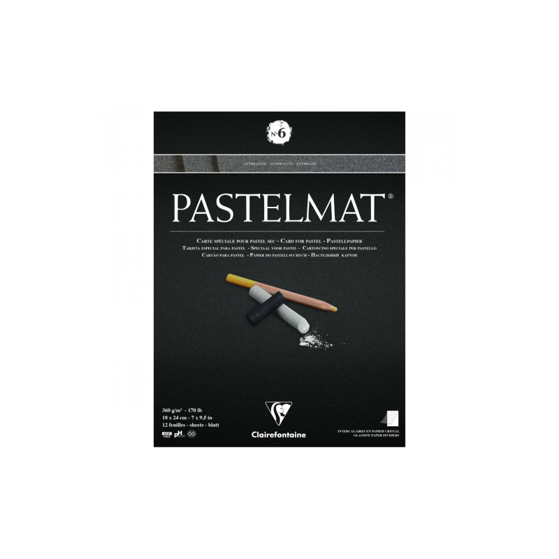 Blok Clairefontaine pastelmat nr 6 360g 12ark - sklep plastyczny - sza