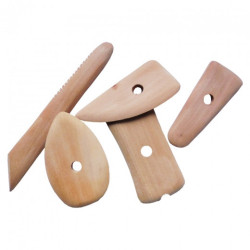 Komplet kości drewnianych do modelowania - 5szt. - sklep plastyczny -