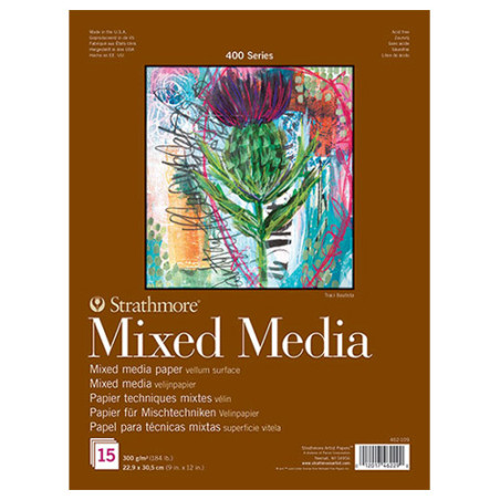 Blok Strathmore s.400 mixed media 300g 15ark - sklep plastyczny - szał