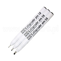 A set of three ZIG calligraphy pens, 1.0, 2.0, 3.0