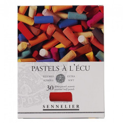 Sennelier dry pastels 30 colors of basic halves